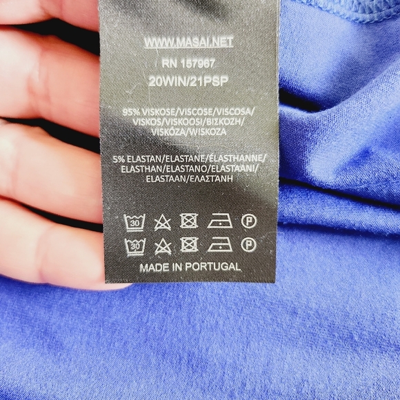 NWT MASAI COPENHAGEN ibone open cardigan, clematis blue - Picture 7 of 8